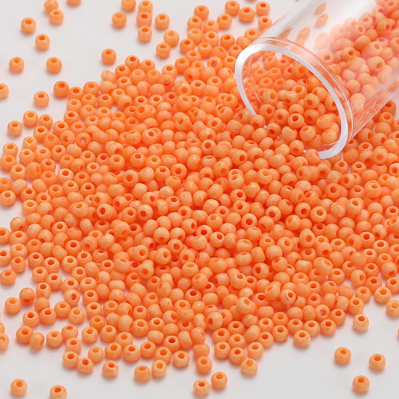 2mm Frosted Round Seed Beads - Macaron Color Series, 10g Pack for DIY Jewelry & Beading