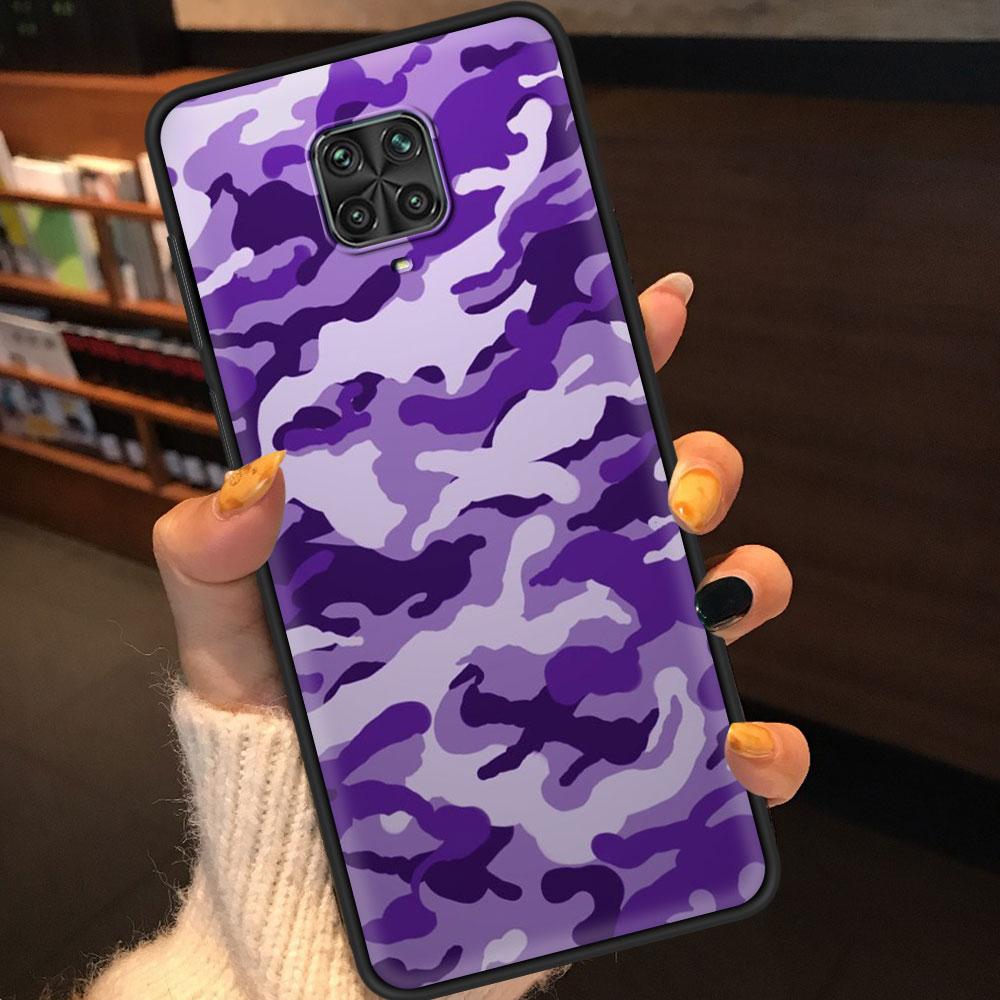 

Армійський чохол з камуфляжним малюнком для Xiaomi Redmi Note 9S 9 8 10 Pro 9A 9C 11 12 12S 13 Чорний м’який чохол для телефону 9T K40 Funda Coque Redmi 10C