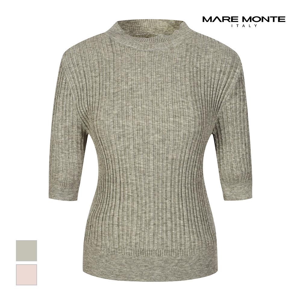 MAREMONTE Slim Design Short Sleeve Knit_M23Omkt73P0