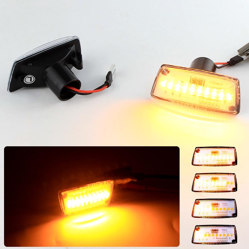 2PCS Dynamic Side Indicator LED Repeater Turn Signal Marker Light For Opel Zafira B Astra H Corsa D Insignia A Chevrolet Cruze
