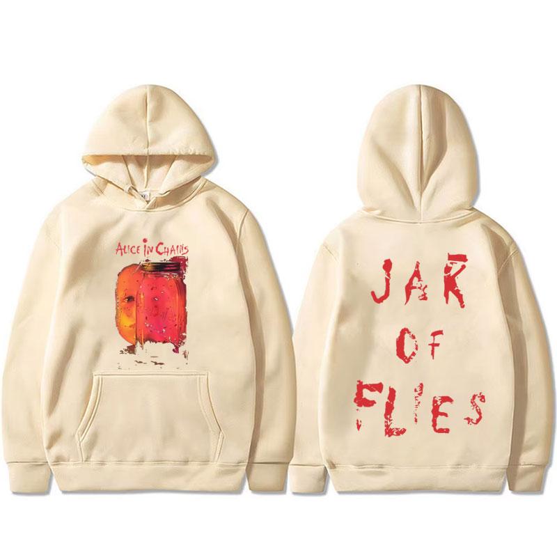 Rockband Alice in Chains Jar of Flies Album Grafik Hoodie Herren Gothic Punk Popmusik Kapuzensweatshirt Männermode Pullover