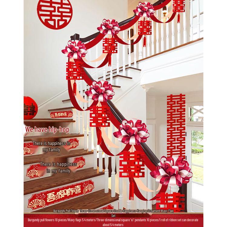 Wedding Handrail Decor: Stair & Balcony Floral Accents for Venue Styling