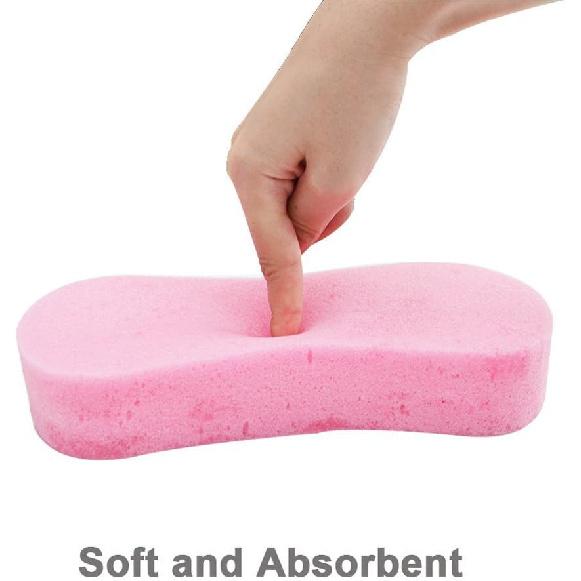 Lantee Large Sponges - Car Cleaning Supplies - Big 10 Pcs High Foam Cleaning Washing Sponge Pad For Car, Household Cleaning And Water Games