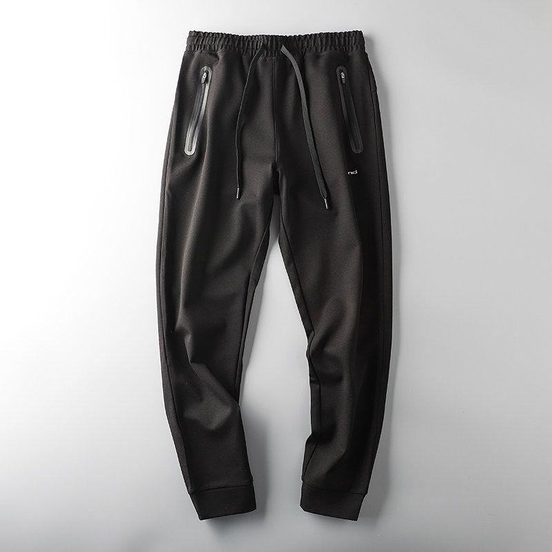 Label Cutting Cattle Goods Export Original Elastic Casual Sweatpants Black XL