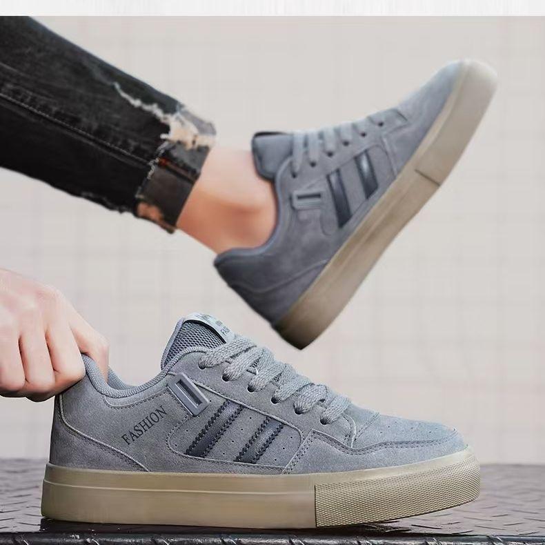 

Новые нишевые туфли-хлебцы, мужские универсальные повседневные туфли, спортивные студенческие кеды 40 синий