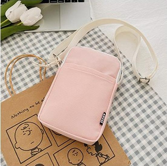 Women's Ultra-Light Crossbody Canvas Bag - Compact Summer Mobile Phone Carrier