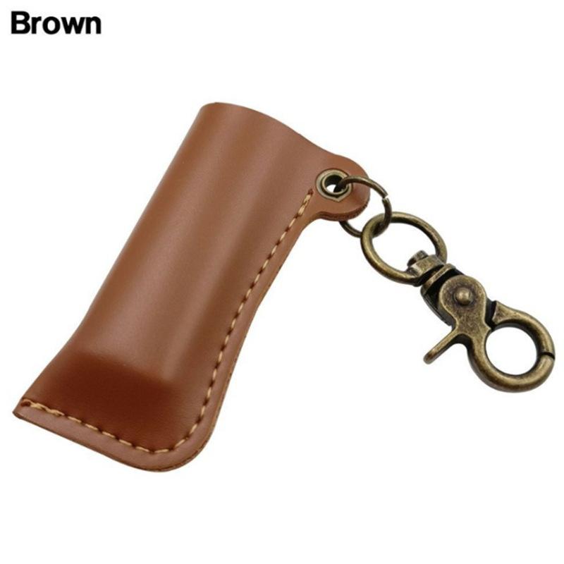 Retro Pu Leather Lighter Case Shell Protection Case Keychain Lighters Sleeve Cover Leather Case