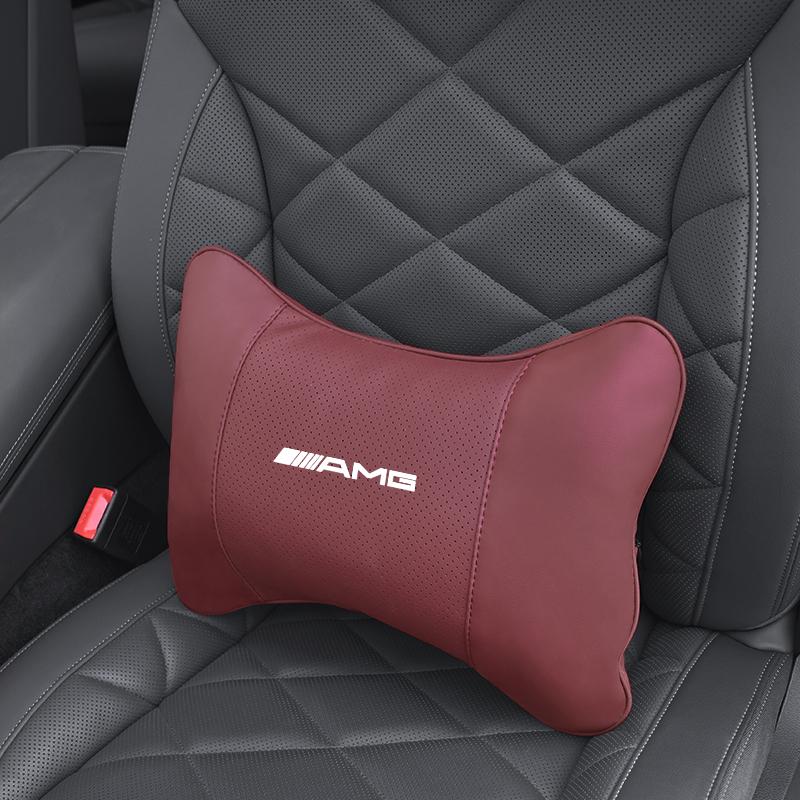 Car headrest/lumbar support Car Sticker For Mercedes Benz AMG A B C E G CLA W203 W204 C260 E300L A200L GLC300 W206 W220 W201W210