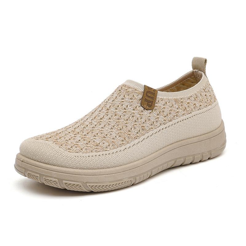 Frühlings- und Sommerschuhe Damen einfarbige Freizeitschuhe Slipper Damenschuhe weiche Sohlen keine müden Füße flache Schuhe Damen Stoffschuhe