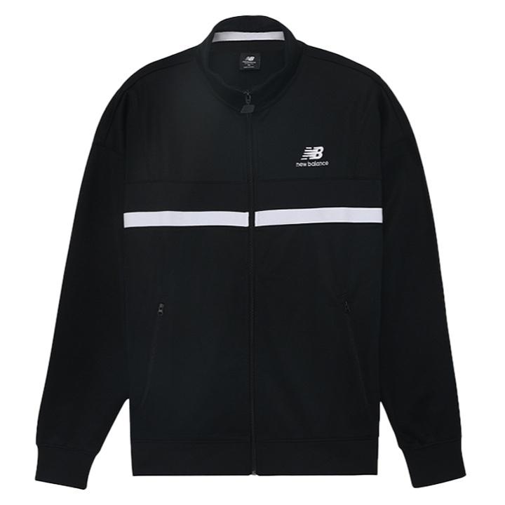 New Balance Nyc Marathon Athletics Podium Track Jacket Asia Sizing Black White Men s AMJ03501-BK XL