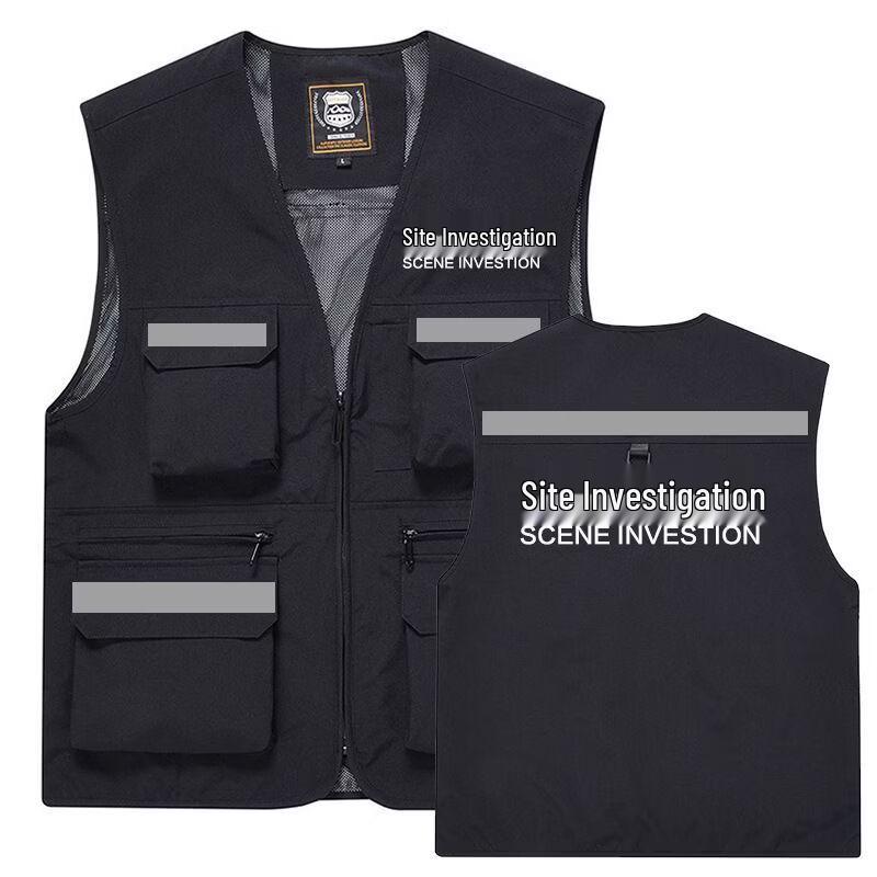 Multi-Pocket Reflective Safety Work Vest 3XL