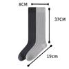 Men's Striped Silk Business Socks - Breathable, Thin, Anti-Odor Calf-Length.
