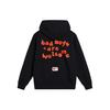 Li Ning Bad Five Hoodie Loose Fleece Sweatshirt Unisex Sweatshirt Black AWDT879-6