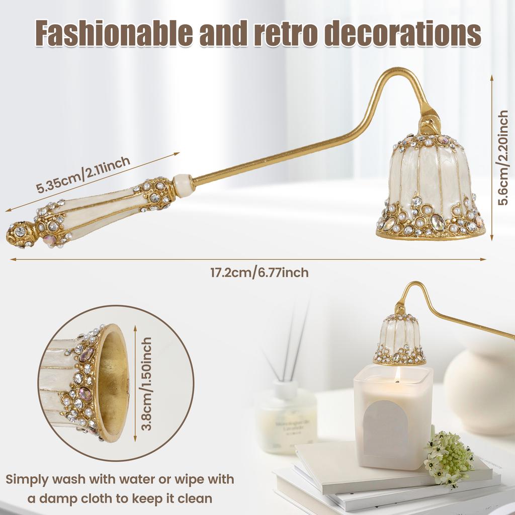 Candle Snuffer Candlesnuffers Wick Snuffer Candle Extinguisher Accessory for Putting Out Extinguish Candle Wicks Flame Safely