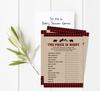 Inkdotpot 50 Sheet Lumberjack If The Price Is Right Rustic Kraft Baby Shower Game Gender Neutral Party