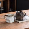 Coarse Pottery Water Cup Irregular Cup Ceramic Cup Special-Shaped Coffee Cup Home Silent Wind Home Retro Mug