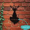 Exquisite Personalized Antique Deer Head Metal Wall Decor All Weather Garden Art Charming Gift
