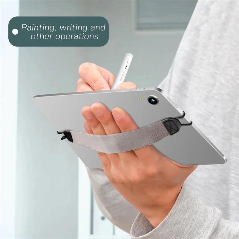 Hand Strap Tablet Stand Holder for iPad 10.2 10.5 11 in Generic Leather Handle Grip Security Hand-Strap for iPad//Samsung