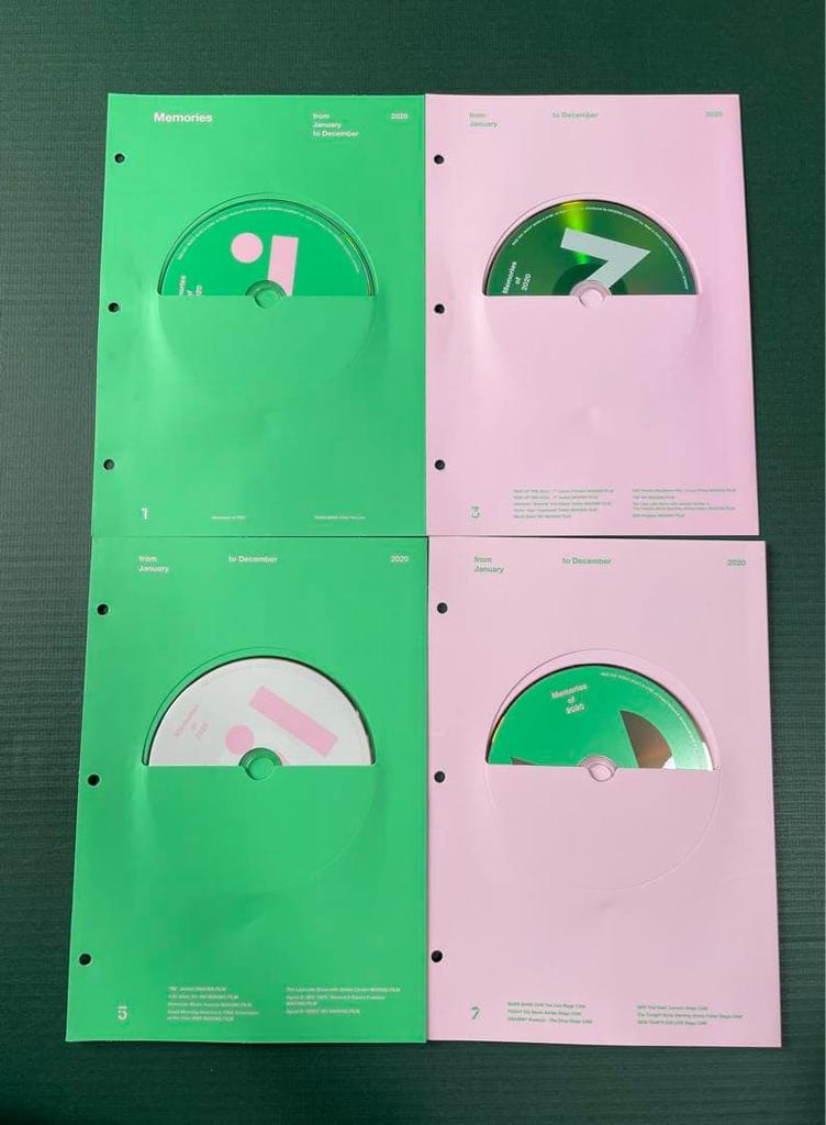 [USED] BTS Memories 2020 DVD Korean Edition Weverse Bonus Trading Card