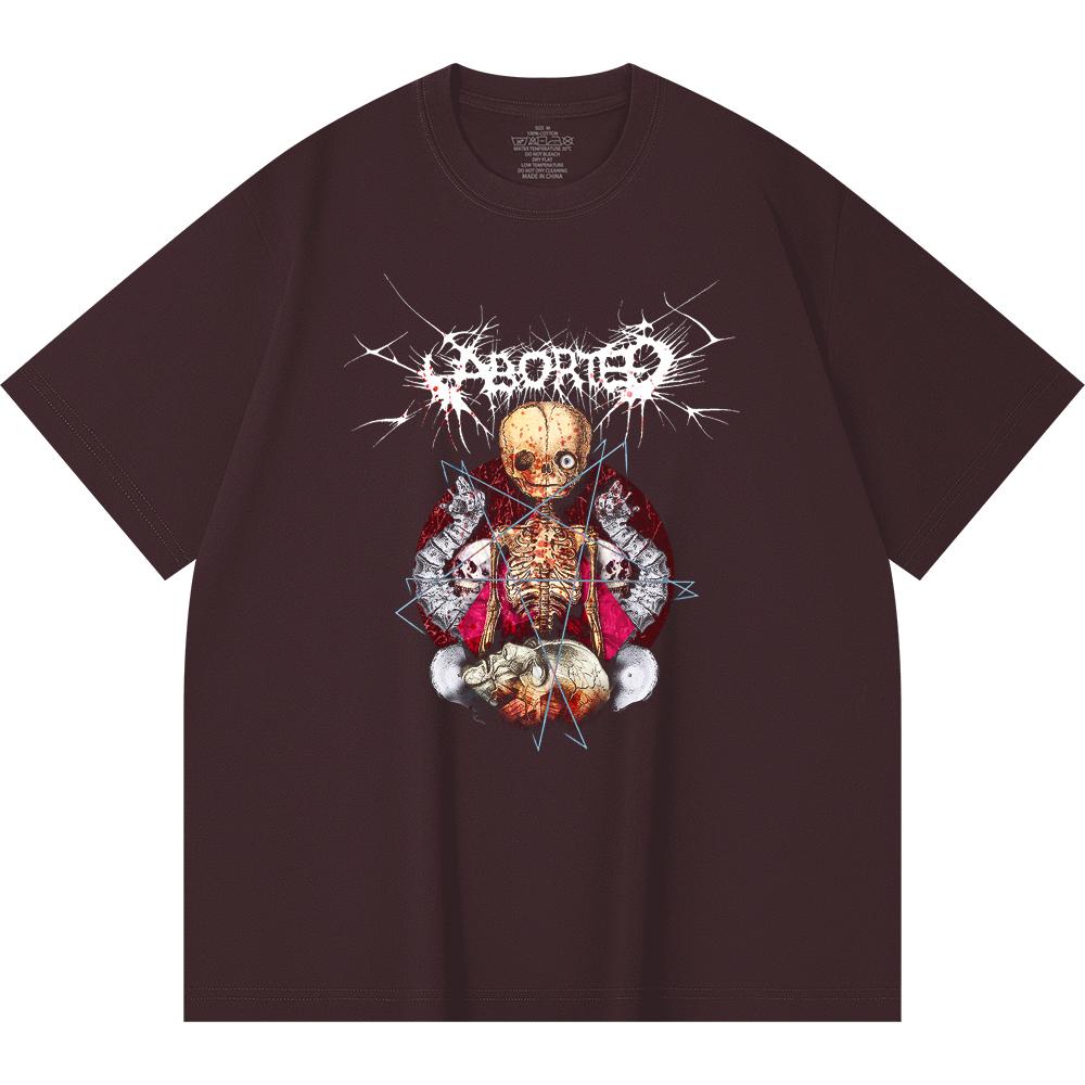 230 Gsm 100% Cotton Heavy Metal T-Shirt Rock Band Popular Music Print Unisex Heavy Cotton T Shirt