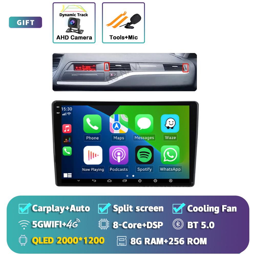 ABX2   Android 15 Carplay Car Radio Multimedia For Citroen C5 2008 2009 2010 -2017 navigation video DVD Autoradio Stereo 2din Head Unit