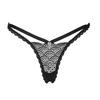 Obsessive - Sexy Black Thong with Decorative Strap Chemeris M/L