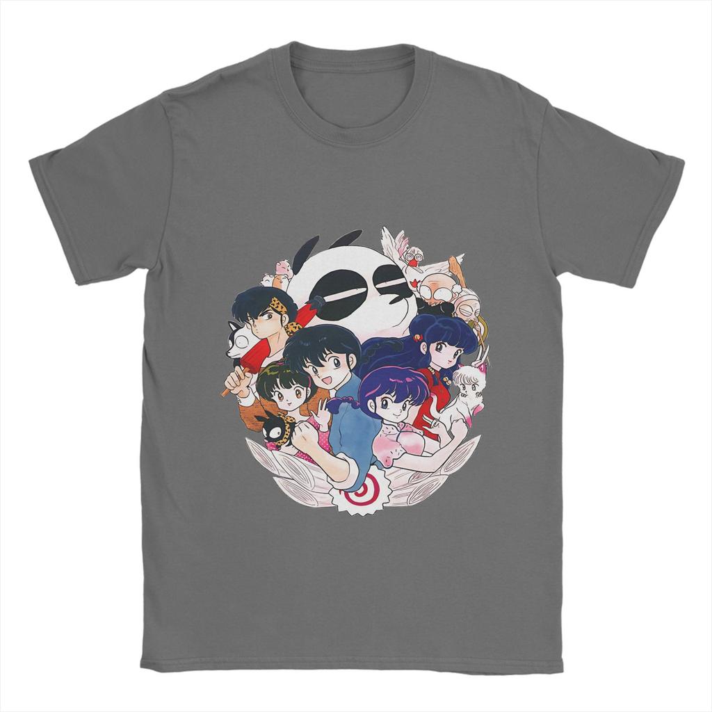 Novelty Ranmas 1/2 Panda T-Shirt Men Crewneck 100% Cotton T Shirt Short Sleeve Tees Gift Idea Clothes