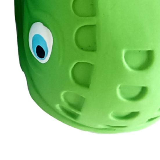 Squeaky Dog Chew Toy Slipper Shaped Latex Dog Toy for Teeth Cleaning Tough Interactive Puppy Toy for Small Medium Breeds