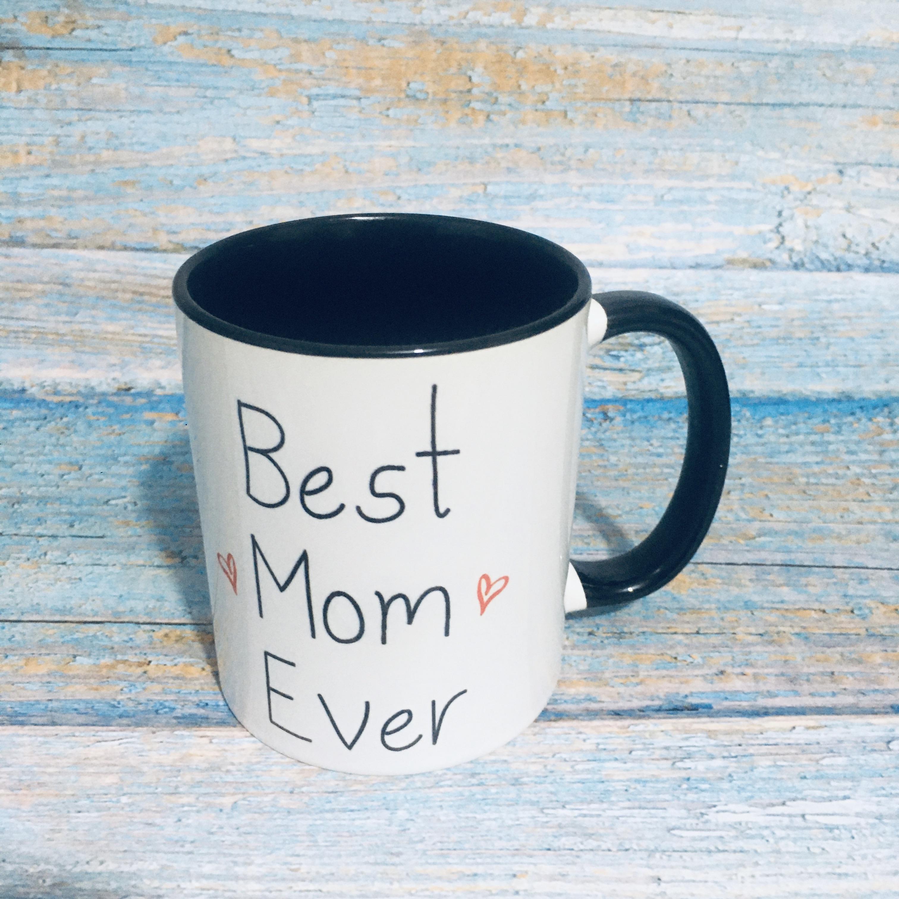 Best Mom Ever Mug 11oz Ceramic Coffee Cup Mother Mommy Birthday Gift Mugs 11oz чёрный