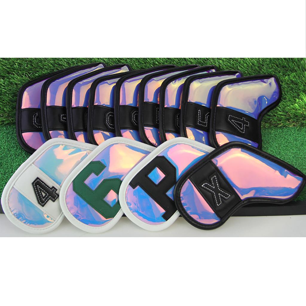 Golf Club Head Cover Waterproof Dustproof Number Design Golf Iron Cover Protection Sleeve Golf Accessories