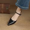 Fashion 2025 Summer Women Shoes Kid Suede Pointed Toe Women Sandals Genuine Leather Shoes for Women Elegant High Heels Party Shoes