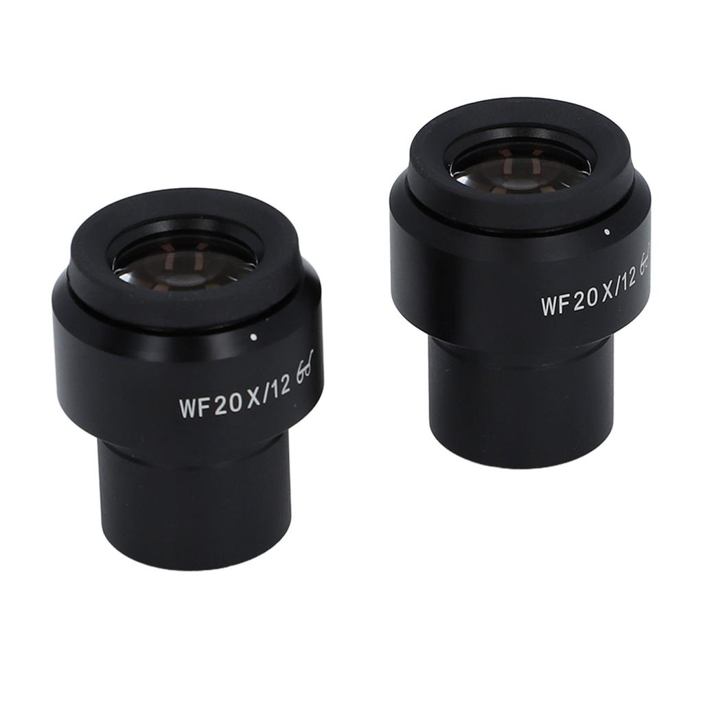 2 Stück Mikroskop-Okular WF20X Weitfeld Einstellbare Dioptrie Optisches Mikroskop-Okular mit 30mm