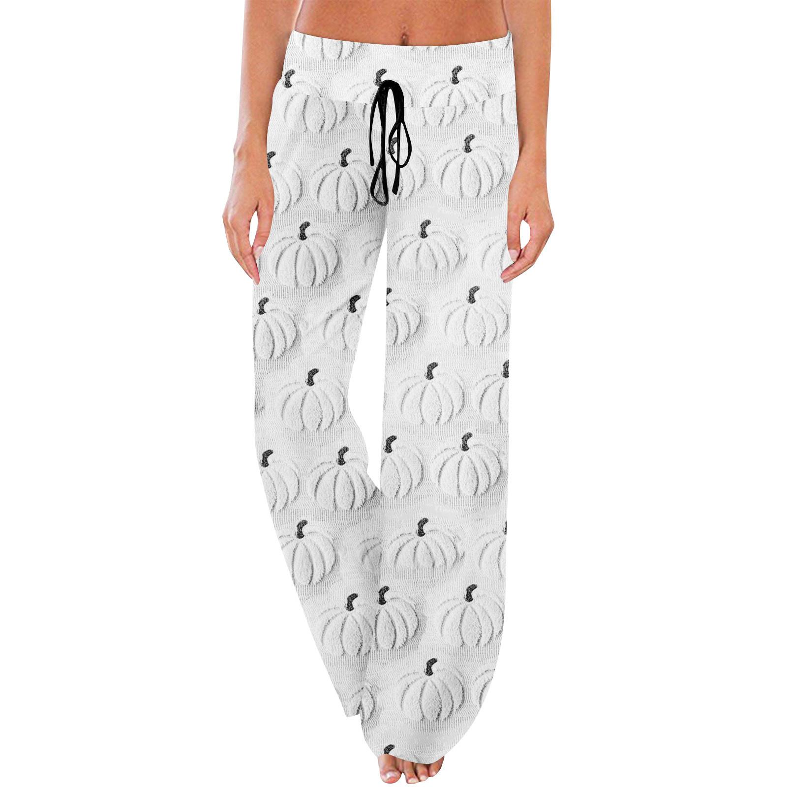 

Пижамные штаны в стиле аниме, повседневные брюки с эластичной резинкой на талии, удобные прямые свободные брюки для йоги M