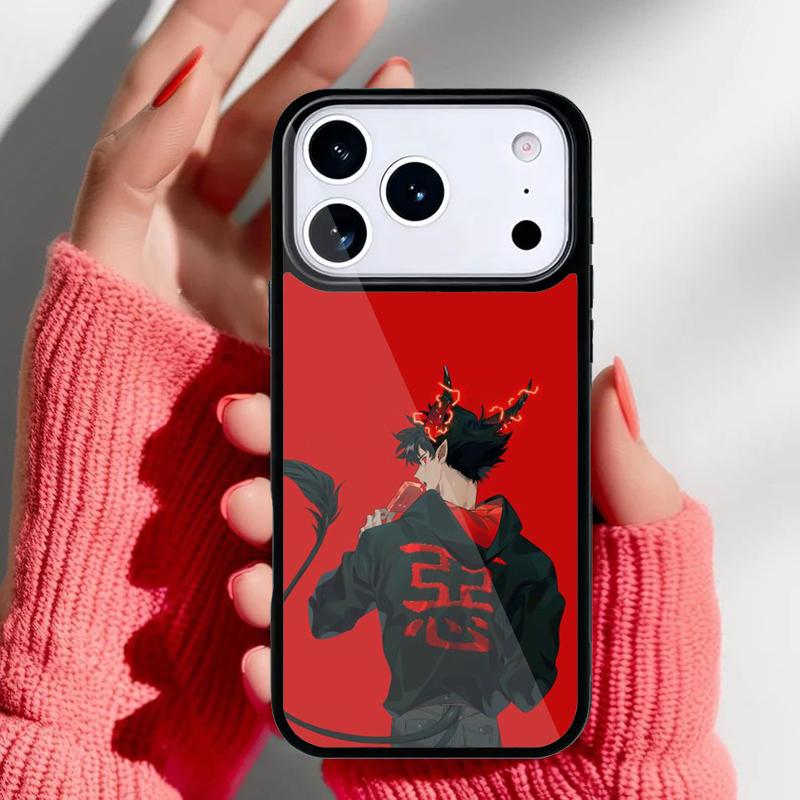 Devil Bad Boy Anime Soft Phone Case for iPhone 17 16 15 14 13 Pro Max Back Cover for 12 11 Pro Coque