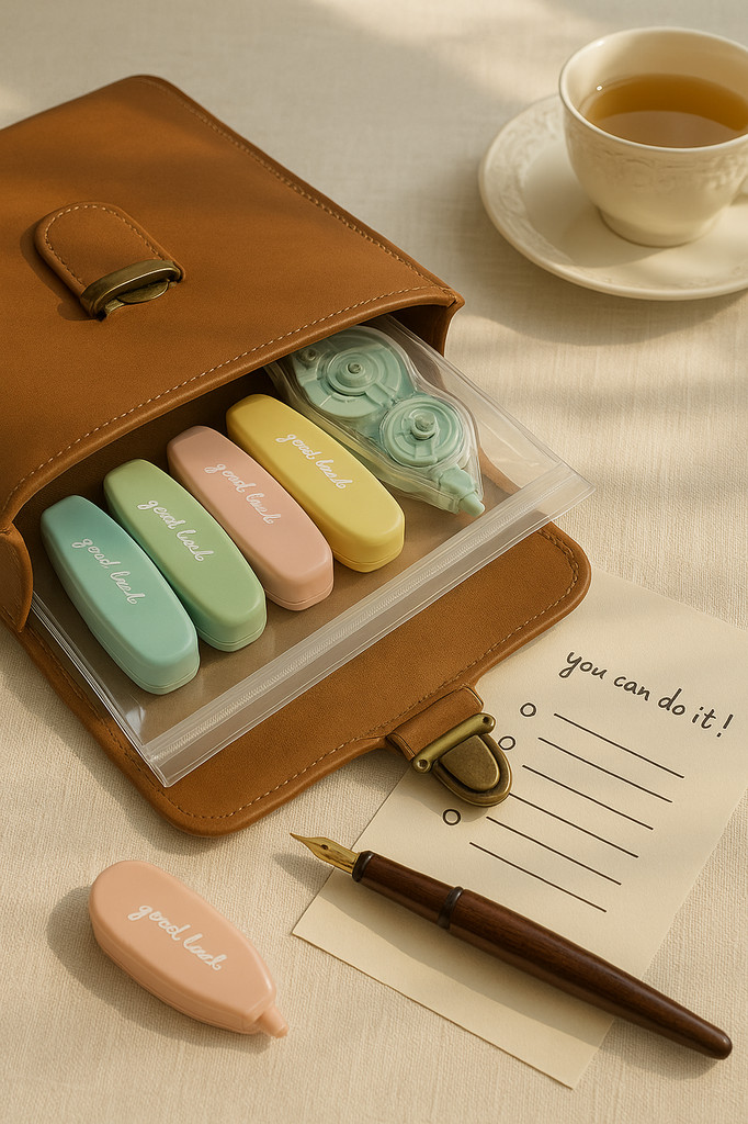 6 teile/satz Student Einfachheit Korrektur Band für Kinder Mode Einfarbig Serie Glatte Weiße Tinte Korrektur Band Schulbedarf