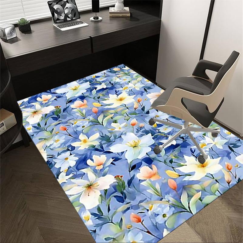 

1PC Floral Pattern Extra Large Non-Slip Floor carpet, Office, family, bedroom, Studio - Large Area Rug,Longlasting Material-K0377 60cm by 90cm