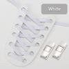 No Tie Shoe Laces For Sneakers Elastic Shoelaces Metal Press Lock Men and Women Lazy Shoes Lace Rubber Band Shoestring 1 Pair