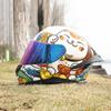 966Motorcycle helmets, men's and women's full face helmets, four season personalized large tail wing motorcycle running helmets