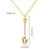 4 Colors Spoon Necklace  Spice Spoon Necklace Adjustable Mini Crowns Spoon Necklace Vintage Mini Spoon Pendant