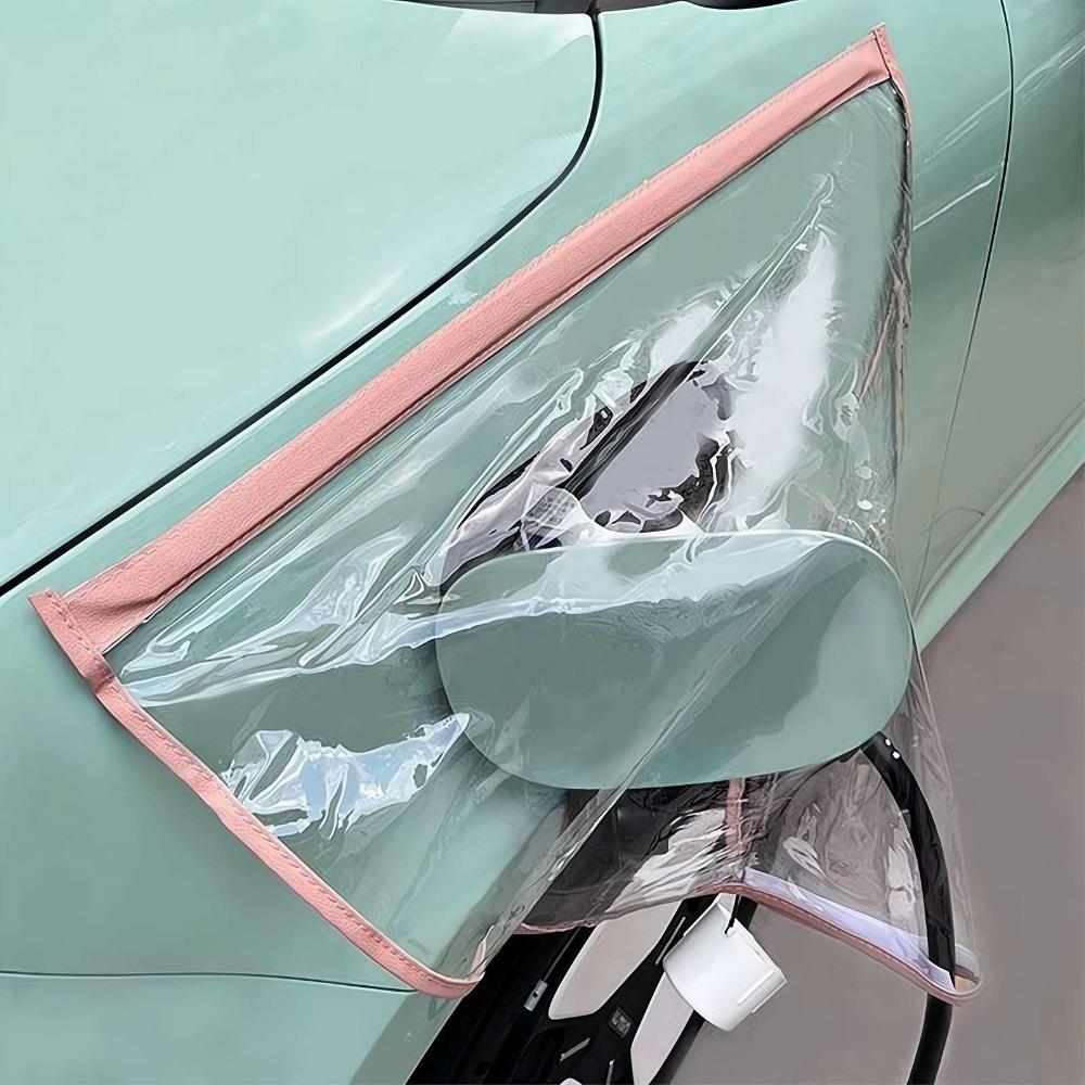New Magnetic Car Charging Port Rain Cover Waterproof Dustproof Electric Car Charger Plug Cover Rainproof Cover Outdoor