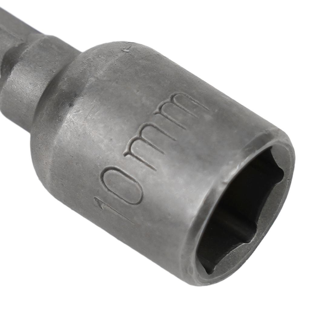 2 STÜCK 6-13mm Schlagnuss-Bit 1/4” Sechskantschaft Magnetische Mutter Schraubendreher Kraftbohrer Bit Set Adapter Schraubentreiber Reparaturwerkzeug