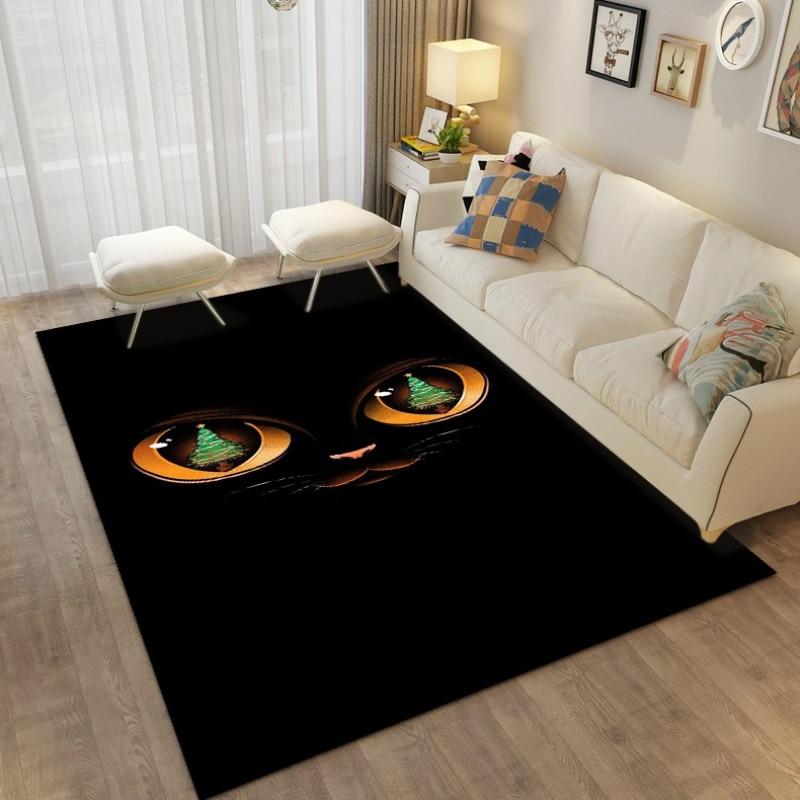 Cartoon Cute Cat Animals Carpets Rug for Living Room Bedroom Children's Room Decorative Floor Mat Kithen Bath Non-slip Area Rug
