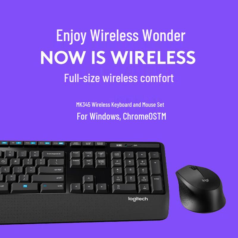 Logitech MK345 Wireless Keyboard and Mouse Combo