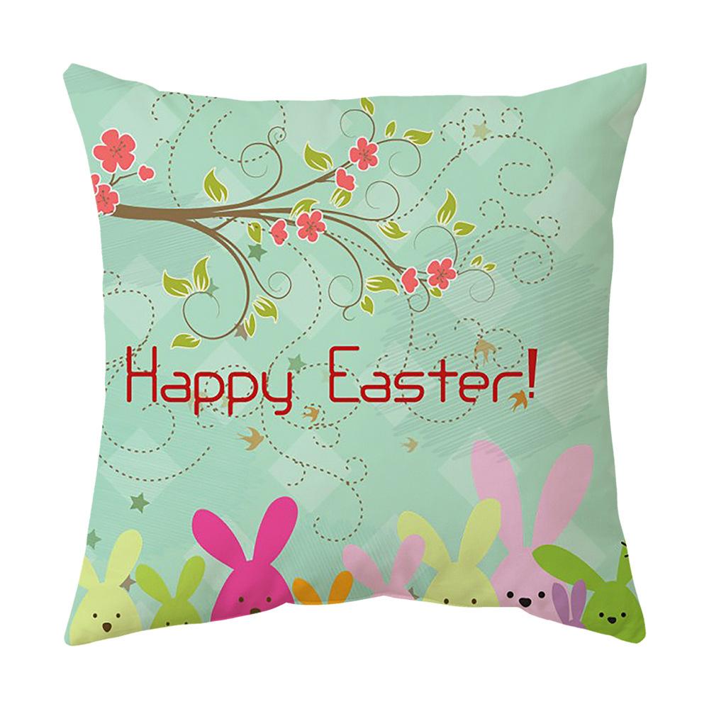 Easter Pillow Cover Cartoon Sofa Cushion Cover Office Waist Cushion Cover