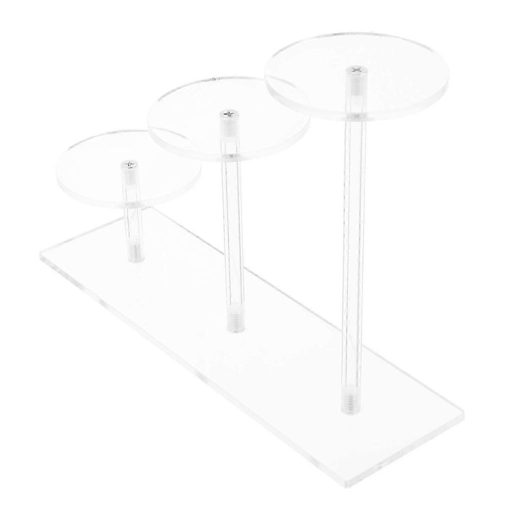 2026 Am besten!! Klarer Kuchenteller Transparenter Acryl-Schmuckständer Für Cupcake-Dessert Schrankaufbewahrung 21,00X14,80X6,50CM Präsentation von Artikeln Tragbarkeit 1 St