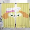 Room Darkening Home Interior Kitchen Curtains Living Door Curtain Cookie Ann Bedroom Decoration Partition Set Of 2 Made Polyester Washable Sitting