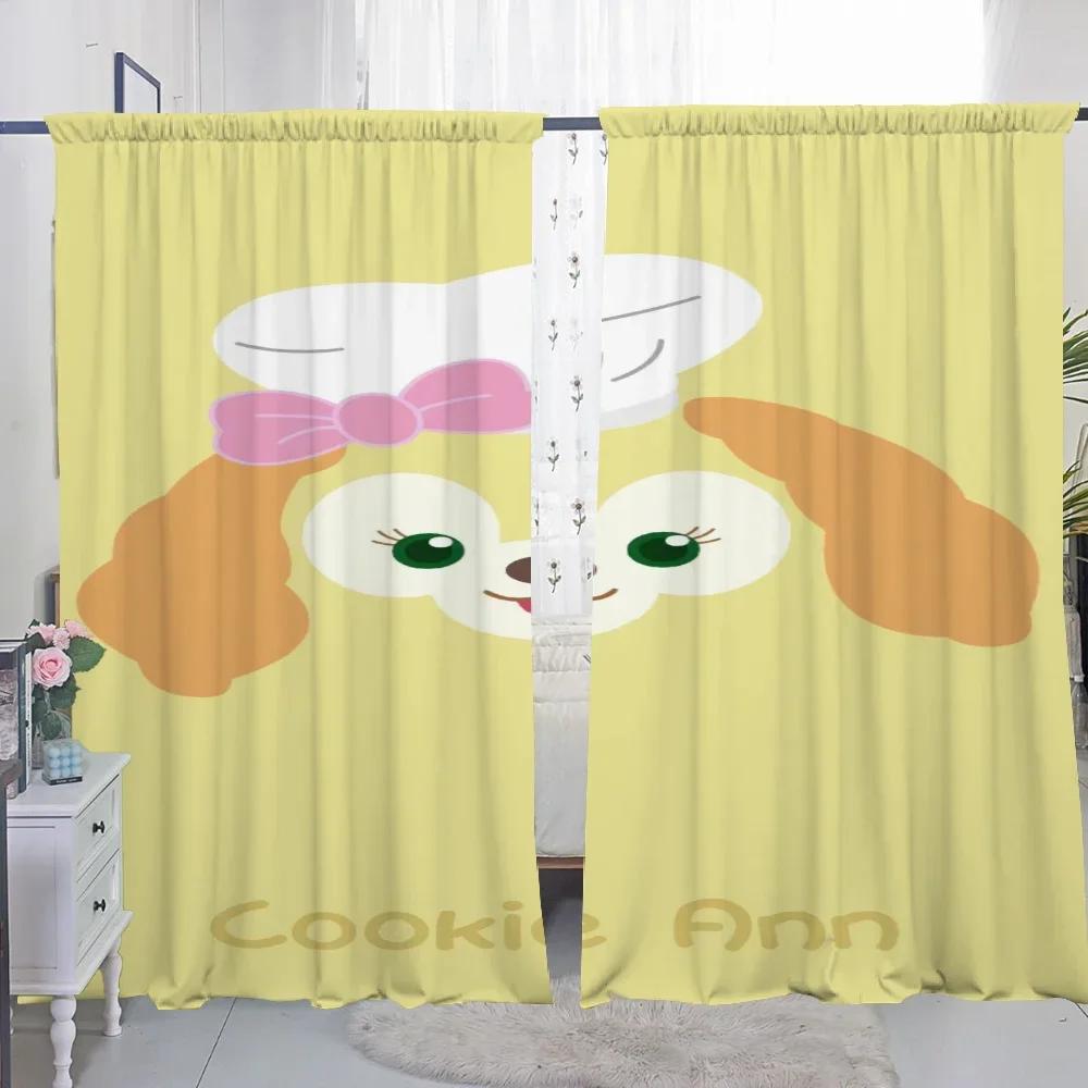 Room Darkening Home Interior Kitchen Curtains Living Door Curtain Cookie Ann Bedroom Decoration Partition Set Of 2 Made Polyester Washable Sitting