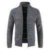Zimní pánská bunda Slim Fit Stojanový límec Zip Bunda Pevná bavlna Silná teplá bunda