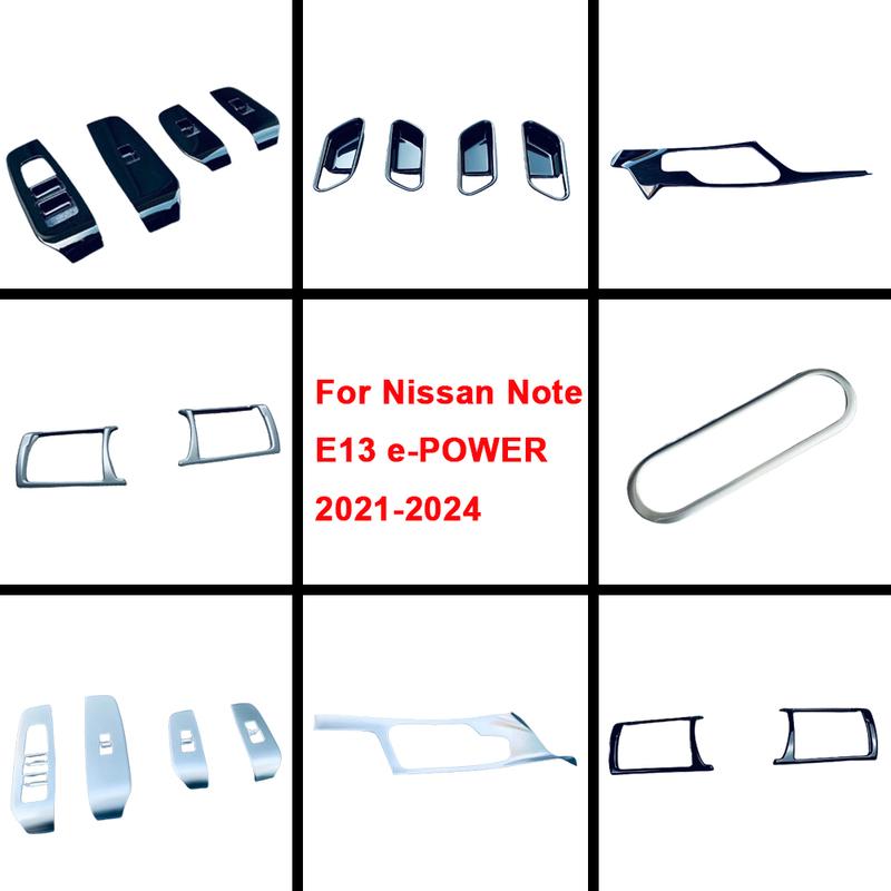 For Nissan Note E13 e-POWER 2024 2025 Armrest Window Glass Lift Button Switch Panel Cover Steering Wheel Frame