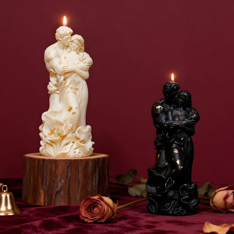Hugging Couple Silicone Candle Molds Heat Resistant for Resin Casting Making Candle Soap Valentine's Day Holiday Gift